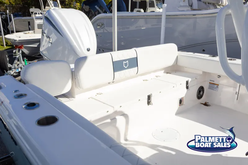 Slide: The Image of 2025 Sea Fox 248 Side Console boat interior at Palmetto Boat Sales. - 19
