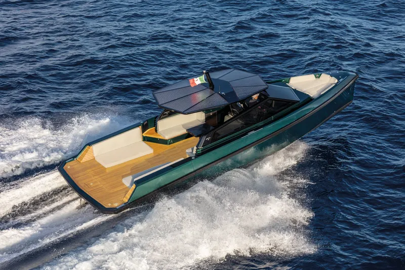 Slide: The Image of 2026 Wally wallytender43 yacht cruising on open sea. - 33