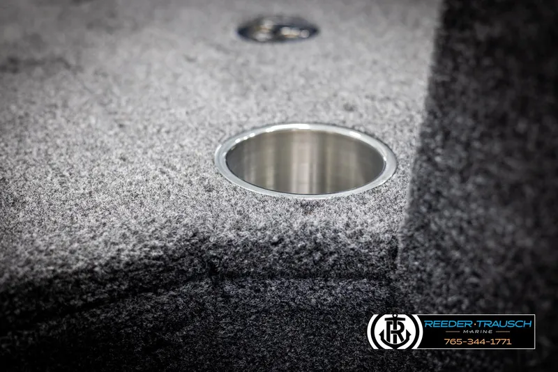 Slide: The Image of Close-up of 2025 Lund 1975 Tyee boat interior with cup holder. - 37