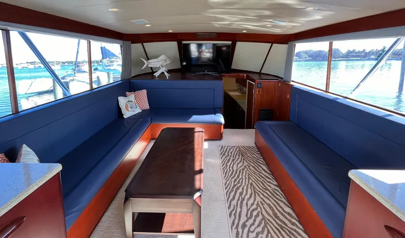 Slide: The Image of Rybovich 45 BIG BLUE - Salon View From Entrance - 1