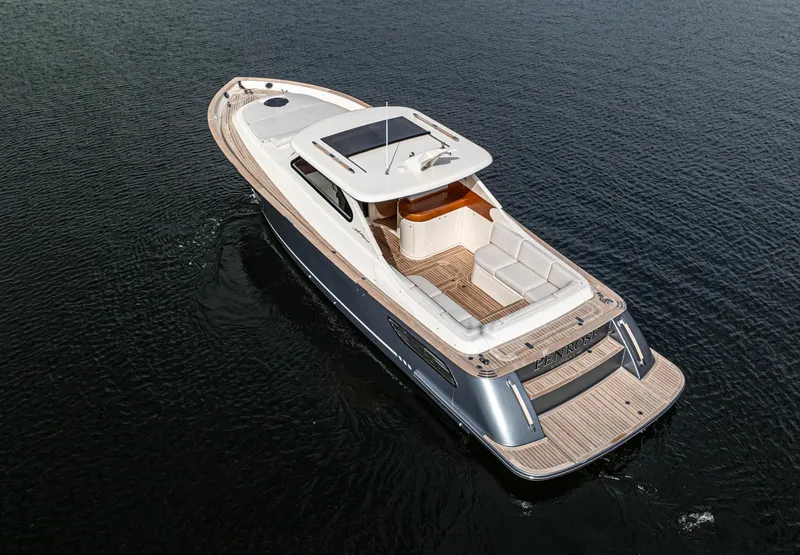 Slide: The Image of 2020 Gagliotta Lobster 35 yacht cruising on calm waters. - 26