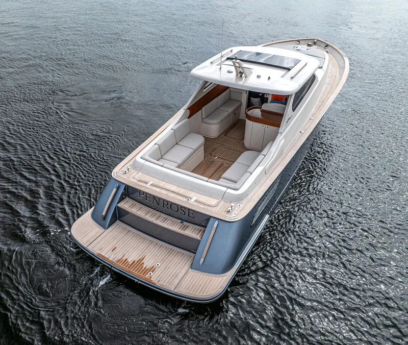Slide: The Image of Luxury Gagliotta Lobster 35 yacht, 2020 model, cruising on open water. - 37