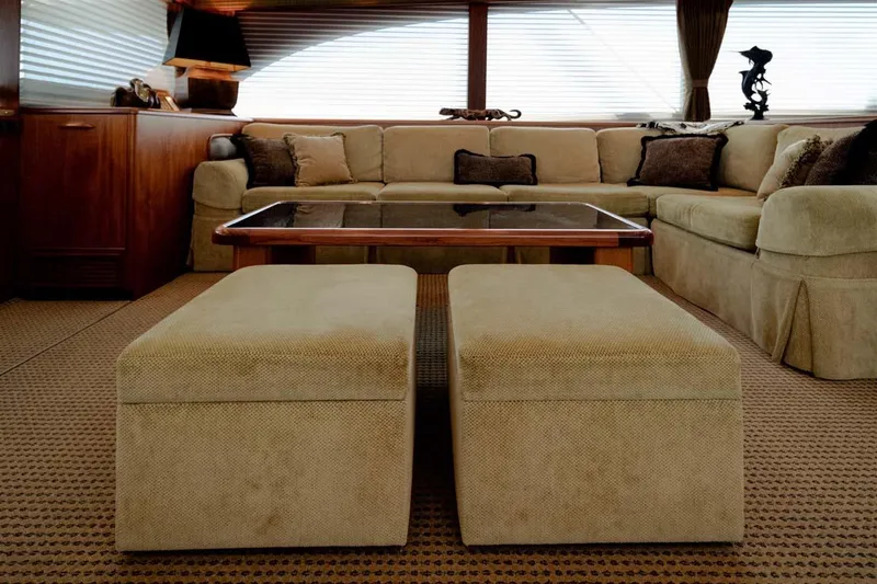 Slide: The Image of Custom Coffee Table with (2) Ottomans Stored Below - 10