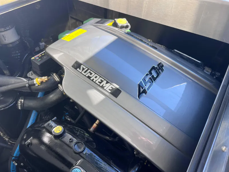 Slide: The Image of 2025 Supreme S240 engine, 450 horsepower, detailed view. - 13