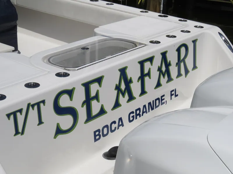 Slide: The Image of Invincible 42 Open Fisherman boat, 2015 model, named "Seafari" in Boca Grande, FL. - 46