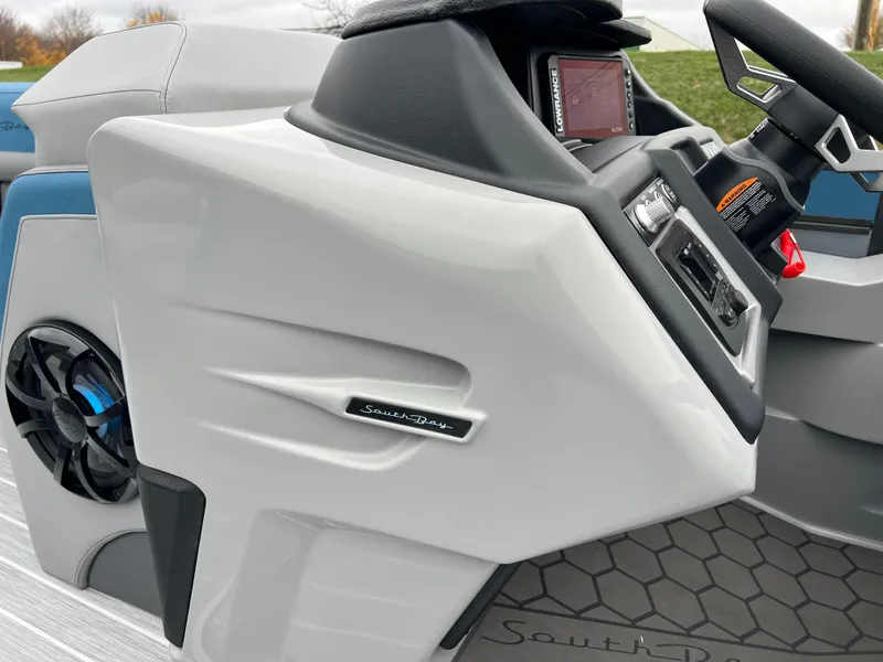 Slide: The Image of 2025 South Bay 523 RS3 3.0+ boat dashboard with modern controls and sleek design. - 28
