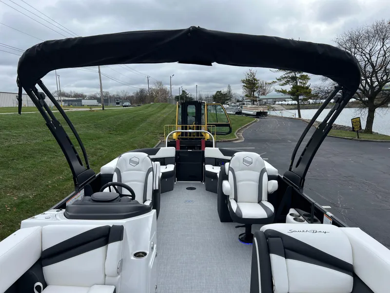 Slide: The Image of 2025 South Bay S224 RS 3.0 Hybrid Arch boat with sleek interior design. - 10