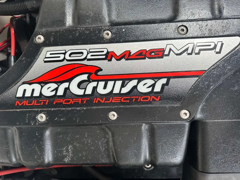 Slide: The Image of MerCruiser 502 M4G MPI engine on 1999 Wellcraft 45 Excalibur boat. - 47