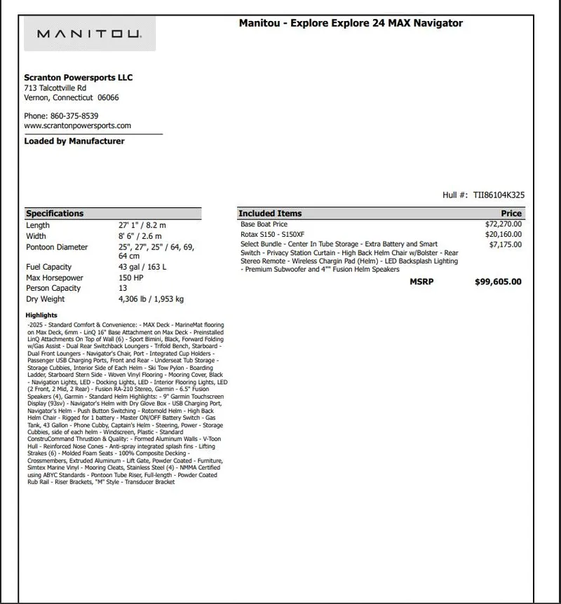 Slide: The Image of Manitou EXPLORE 24 STEALTH 2025 - 7