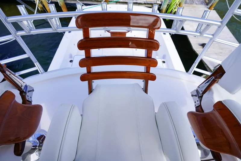 Slide: The Image of 2018 Bertram 35 Flybridge- IT-L-DO- Helm - 14