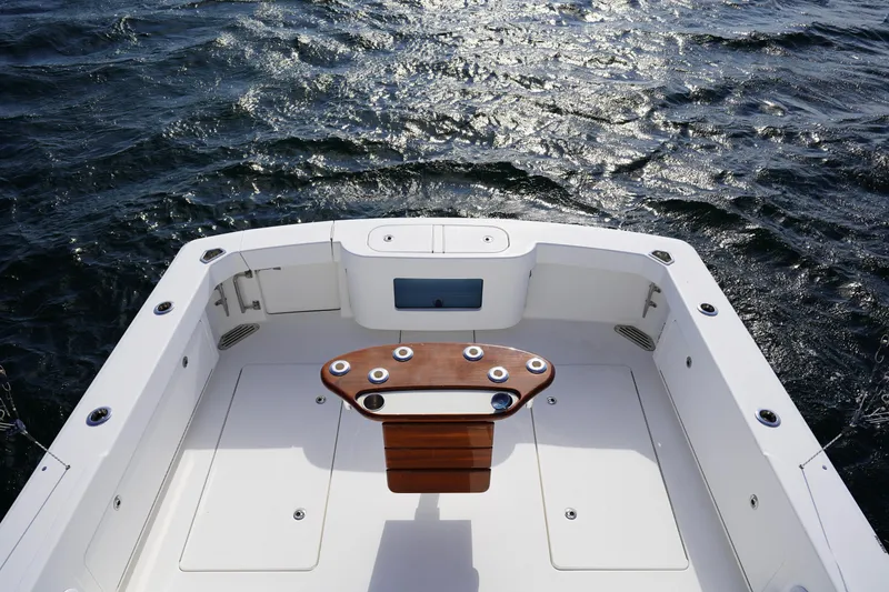 Slide: The Image of 2018 Bertram 35 Flybridge- IT-L-DO- Cockpit - 2