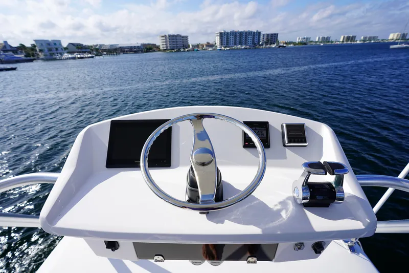 Slide: The Image of 2018 Bertram 35 Flybridge- IT-L-DO- Tower Controls - 21