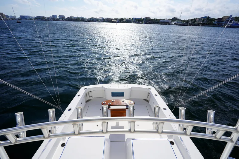 Slide: The Image of 2018 Bertram 35 Flybridge- IT-L-DO- Cockpit - 22