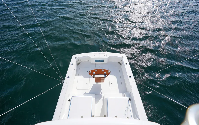 Slide: The Image of 2018 Bertram 35 Flybridge- IT-L-DO- Cockpit - 23