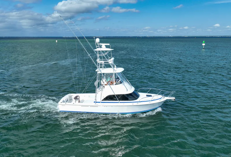 Slide: The Image of 2018 Bertram 35 Flybridge- IT-L-DO- STBD - 35