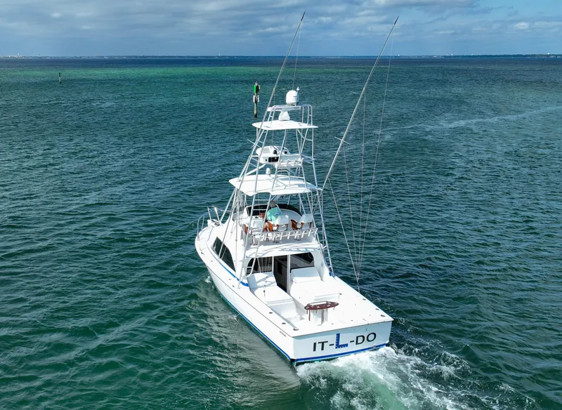 Slide: The Image of 2018 Bertram 35 Flybridge- IT-L-DO- Transom - 38
