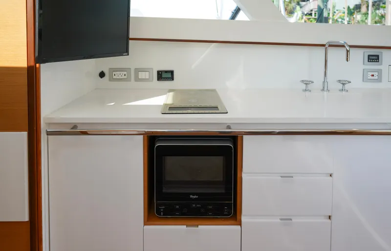 Slide: The Image of 2018 Bertram 35 Flybridge- IT-L-DO- Galley - 4