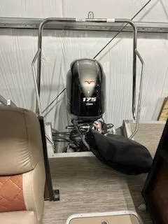 Slide: The Image of 2020 Bennington 23SPDXP boat with a 175 horsepower outboard motor, interior view. - 6