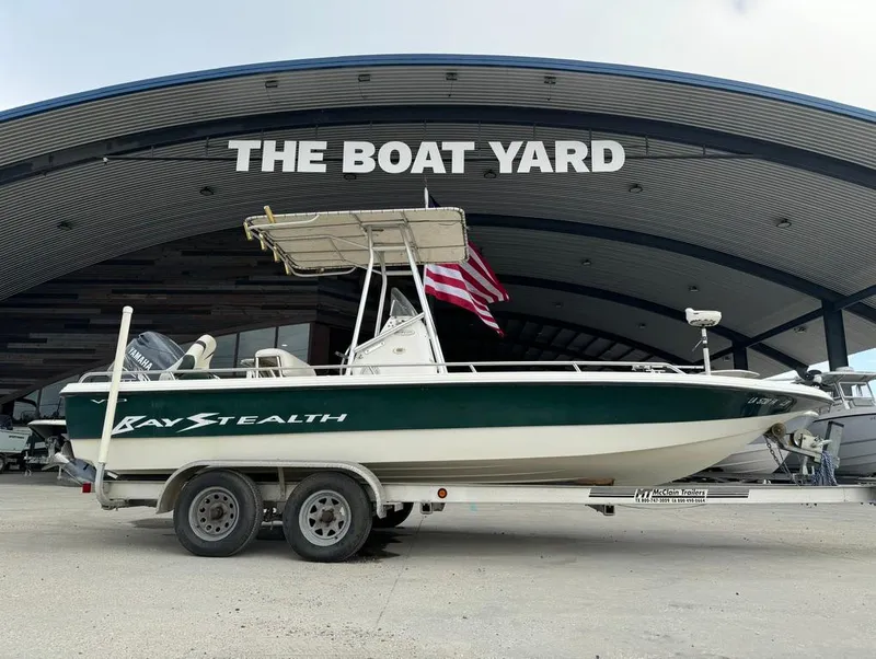 Slide: The Image of 2001 Bay Stealth 2230 boat on trailer at The Boat Yard. - 5