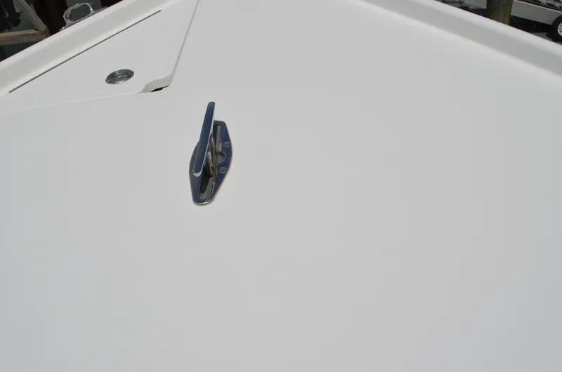 Slide: The Image of 2008 Jersey Cape 31 Little Devil boat deck with cleat. - 8