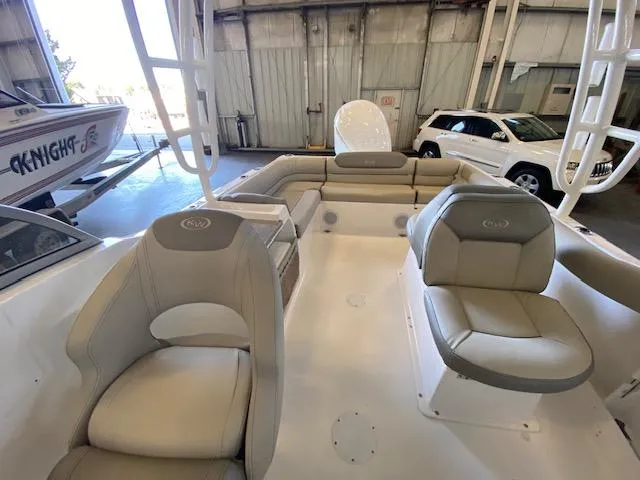 Slide: The Image of Interior view of Key West 239 DFS boat, year 2025. - 3