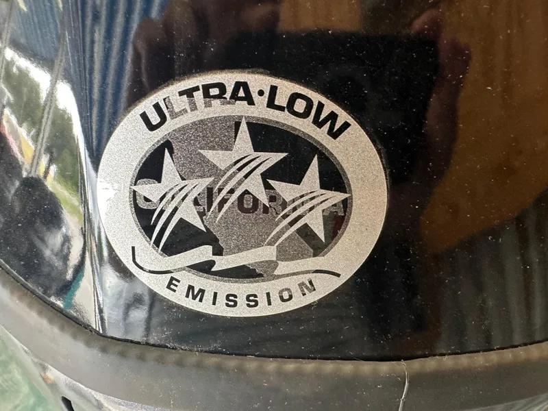 Slide: The Image of Ultra-low emission sticker on 2024 Bennington 20SVLSR boat. - 45