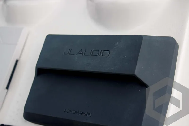 Slide: The Image of JL Audio MediaMaster on 2025 Tidewater 2500 Carolina Bay boat dashboard. - 44