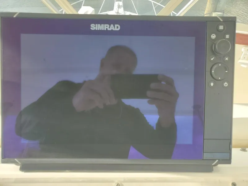 Slide: The Image of Simrad marine display on 1988 Post 46 Sportfish boat. - 19