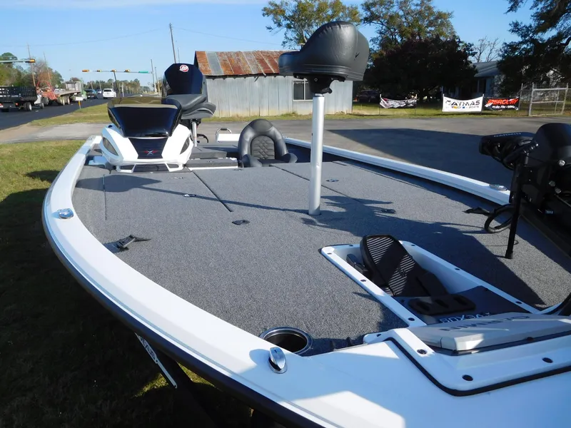 Slide: The Image of 2025 Vexus AVX 2080 fishing boat with spacious deck and seating. - 9