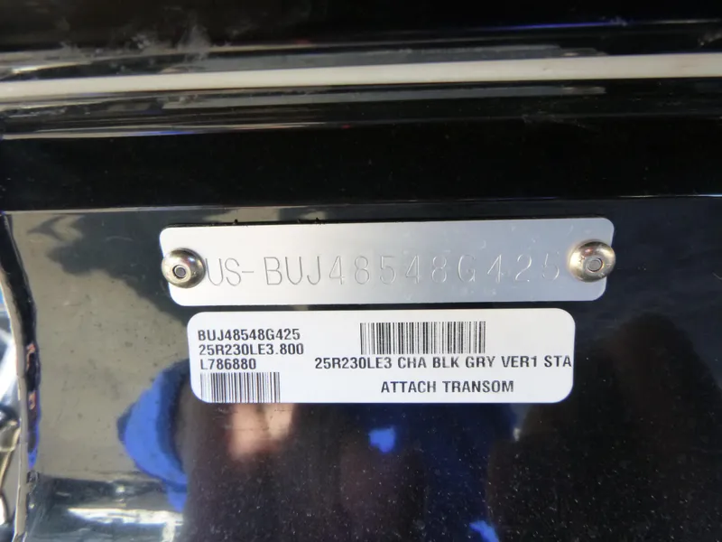 Slide: The Image of Regency 230 LE3 2025 model identification plate with serial and barcode details. - 20