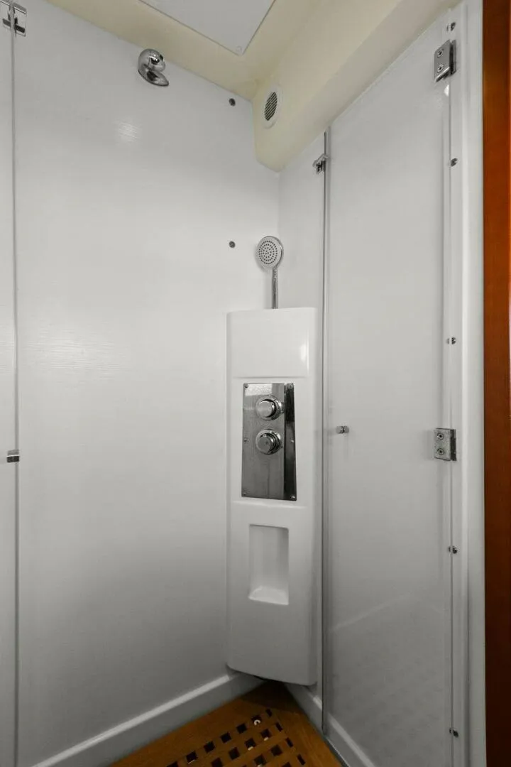 Slide: The Image of Modern shower cabin in 2014 Prestige 450 S yacht. - 46