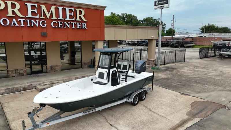 Slide: The Image of 2023 Tidewater 2410BM boat at Premier Boating Center dealership. - 6