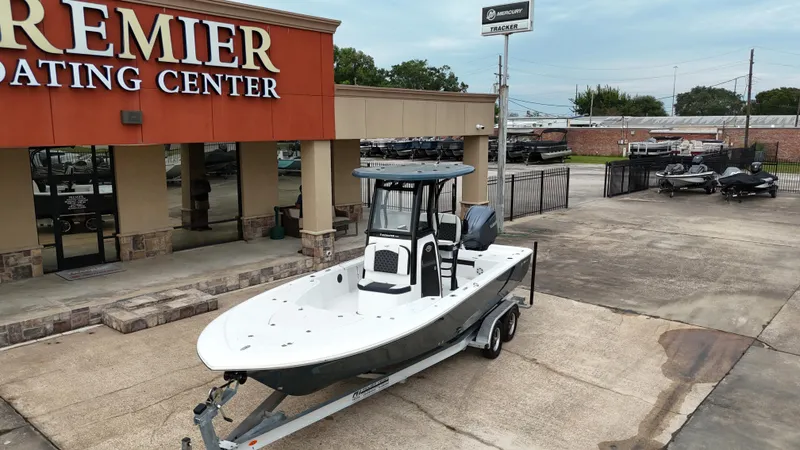 Slide: The Image of 2023 Tidewater 2410BM boat on trailer at Premier Boating Center. - 7
