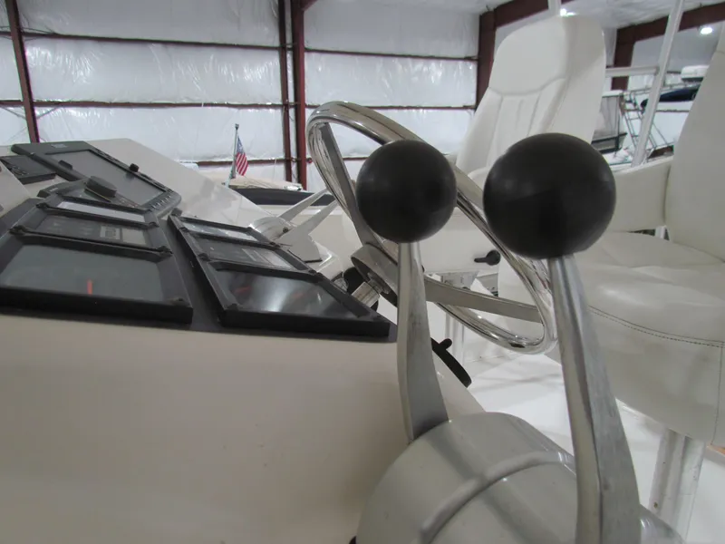 Slide: The Image of Control panel of 2000 Ocean Yachts 48 Sun Sport in a boat interior. - 42