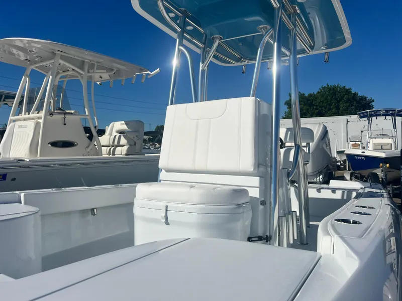 Slide: The Image of 2025 Contender 23 Bay boat with sleek design and modern features. - 3