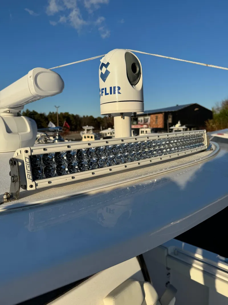 Slide: The Image of 2022 Invincible 40 Catamaran with advanced FLIR camera and LED light bar. - 10