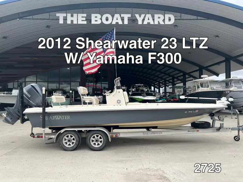 Slide: The Image of 2012 ShearWater 23LTZ boat with Yamaha F300, displayed at The Boat Yard. - 0