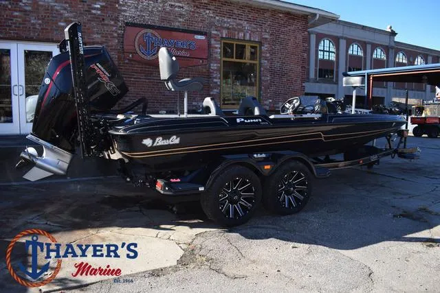 Slide: The Image of 2025 Bass Cat Puma STS boat at Thayer's Marine dealership. - 3