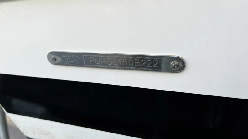 Slide: The Image of 2022 Pursuit S 268 Sport boat identification plate. - 22