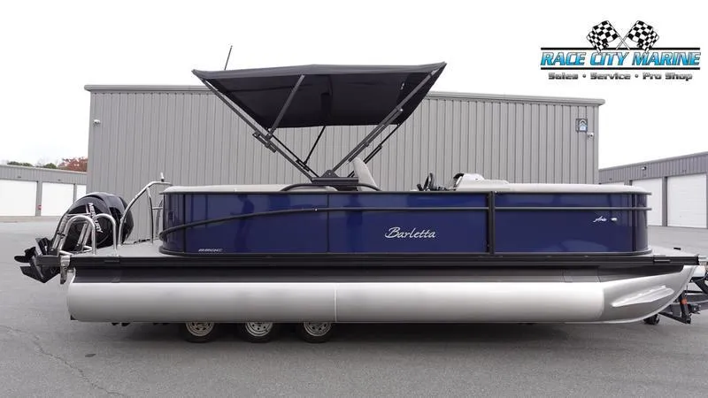 The Image of 2025 Barletta ARIA 22QC pontoon boat with canopy, displayed at Race City Marine. - 0