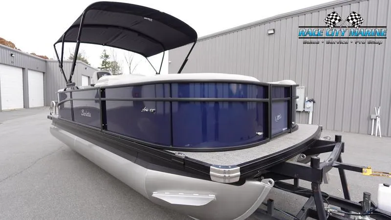 Slide: The Image of 2025 Barletta ARIA 22QC pontoon boat with canopy at Race City Marine. - 4