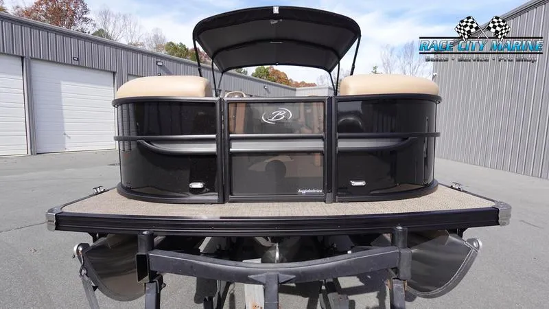 Slide: The Image of 2025 Barletta Cabrio 22QC pontoon boat at Race City Marine dealership. - 3