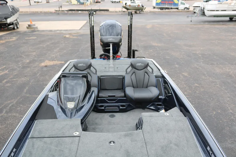 Slide: The Image of 2025 Skeeter ZXR 21 boat interior with seating and storage compartments. - 9
