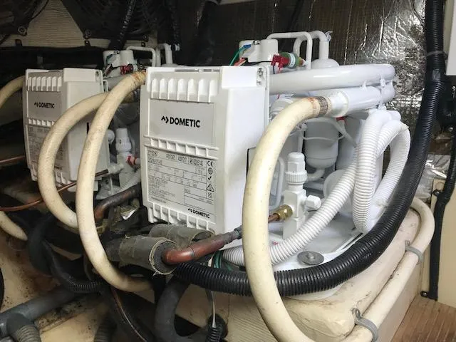 Slide: The Image of Engine room of 2000 Pacific Seacraft 38T Fast Trawler with Dometic equipment. - 25