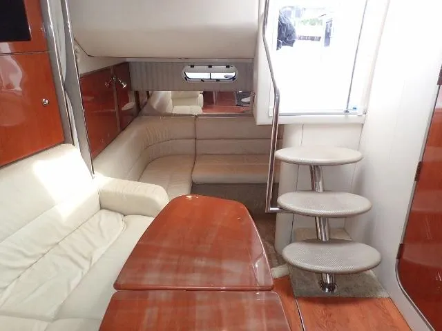 Slide: The Image of Interior of 2007 Formula 34 PC yacht with elegant seating and wooden finishes. - 14
