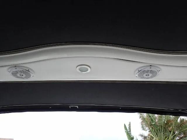 Slide: The Image of 2007 Formula 34 PC boat interior ceiling with speakers and light. - 31