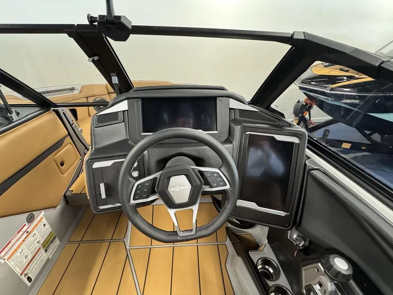 Slide: The Image of 2025 Supra SV 400 dashboard with modern steering wheel and digital displays. - 14