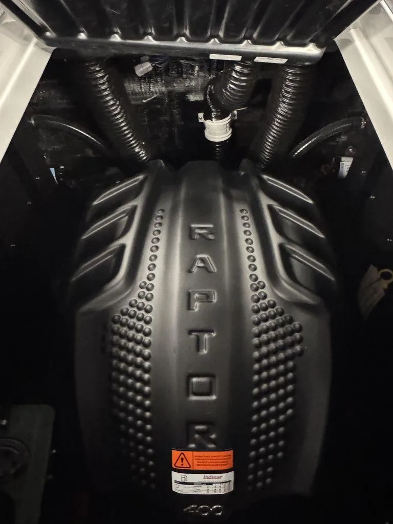 Slide: The Image of 2025 Moomba Craz engine featuring Raptor 400 cover, showcasing powerful performance design. - 9