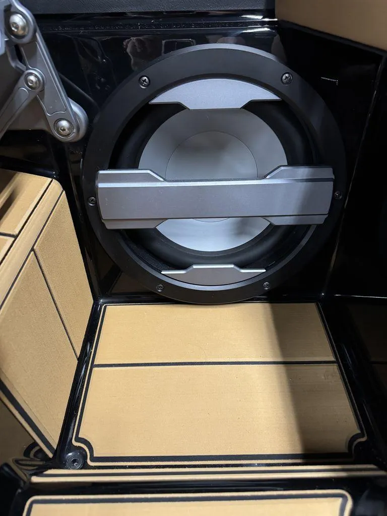 Slide: The Image of 2025 Supra SL 450 speaker system with sleek design and modern interior. - 21