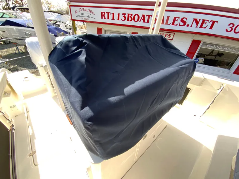 Slide: The Image of 2025 Pursuit S 288 Sport boat with covered console at RT113 Boat Sales. - 42